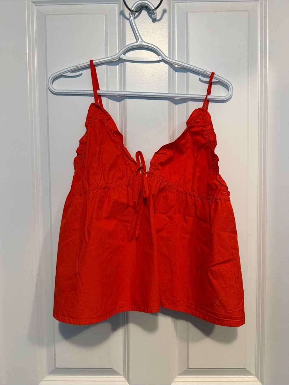 Wilfred Red Sleeveless Tie-Front Camisole Top